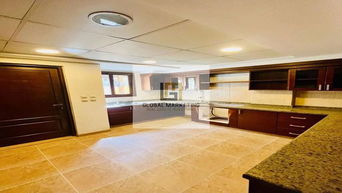 Semi-furnished villa, prime location, garden view