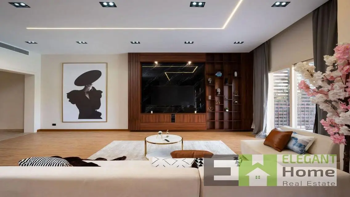 Luxury hotel villa with pool at Katameya Dunes