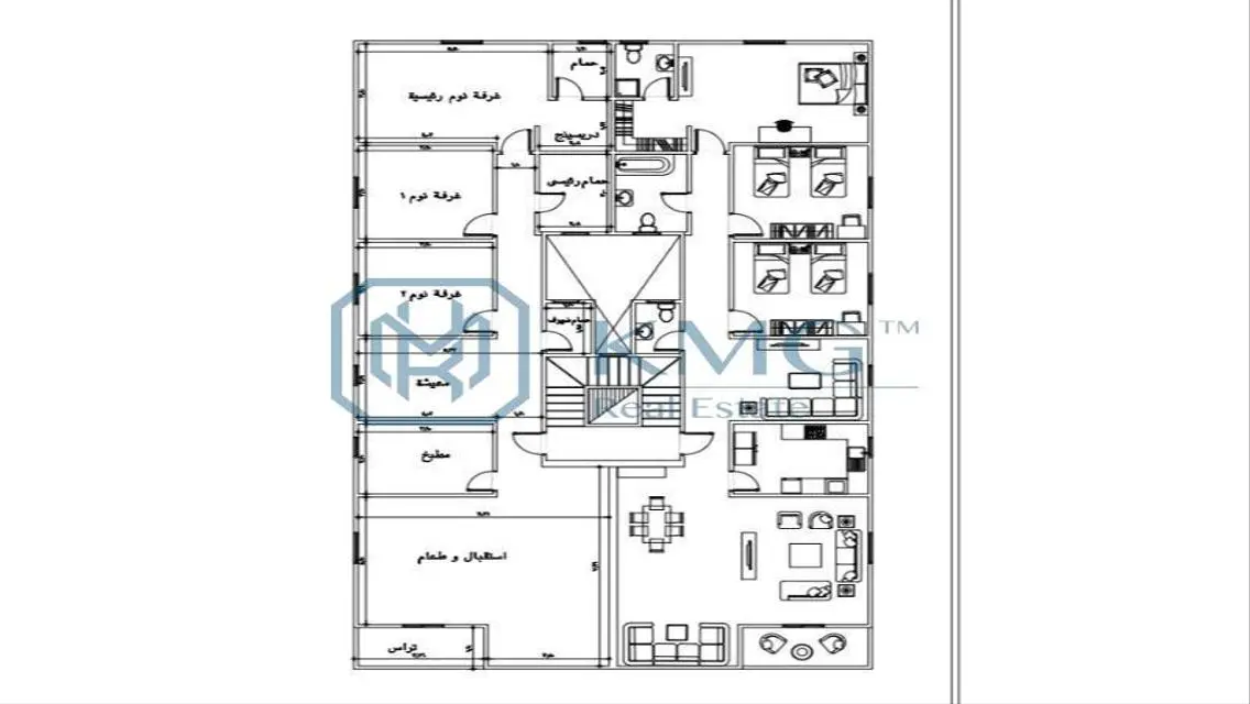 شقة فاخرة تتكون من 3 غرف نوم في موقع متميز