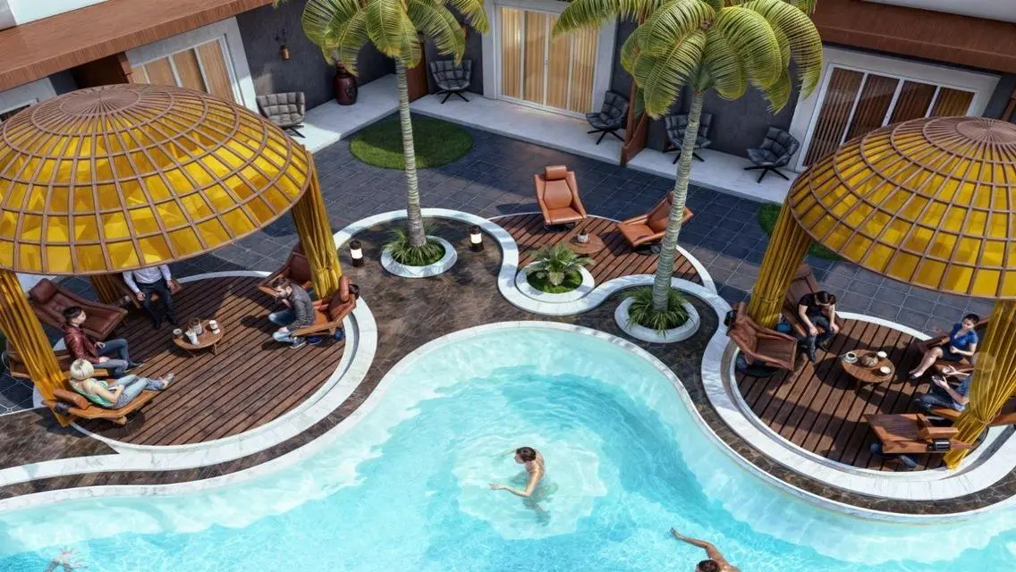 Luxury Apartment with Private Garden and Shared Pool